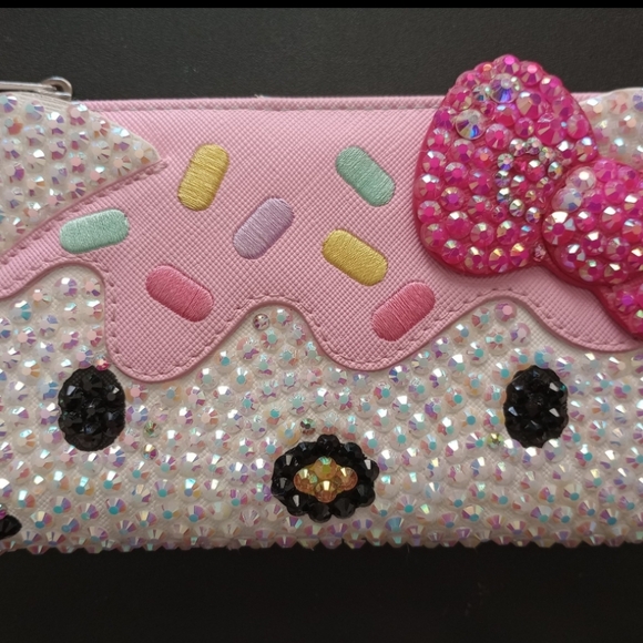 Loungefly Handbags - Loungefly Hello Kitty Cupcake Bedazzled Wallet